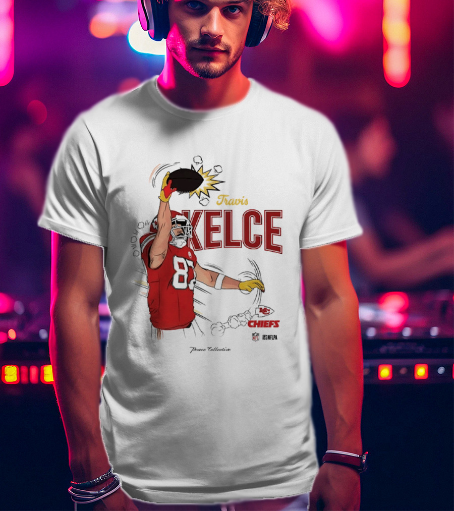 Travis Kelce Number 87 Kansas City Chiefs Football Chiefs 87 Kelce Player Catch T-Shirt