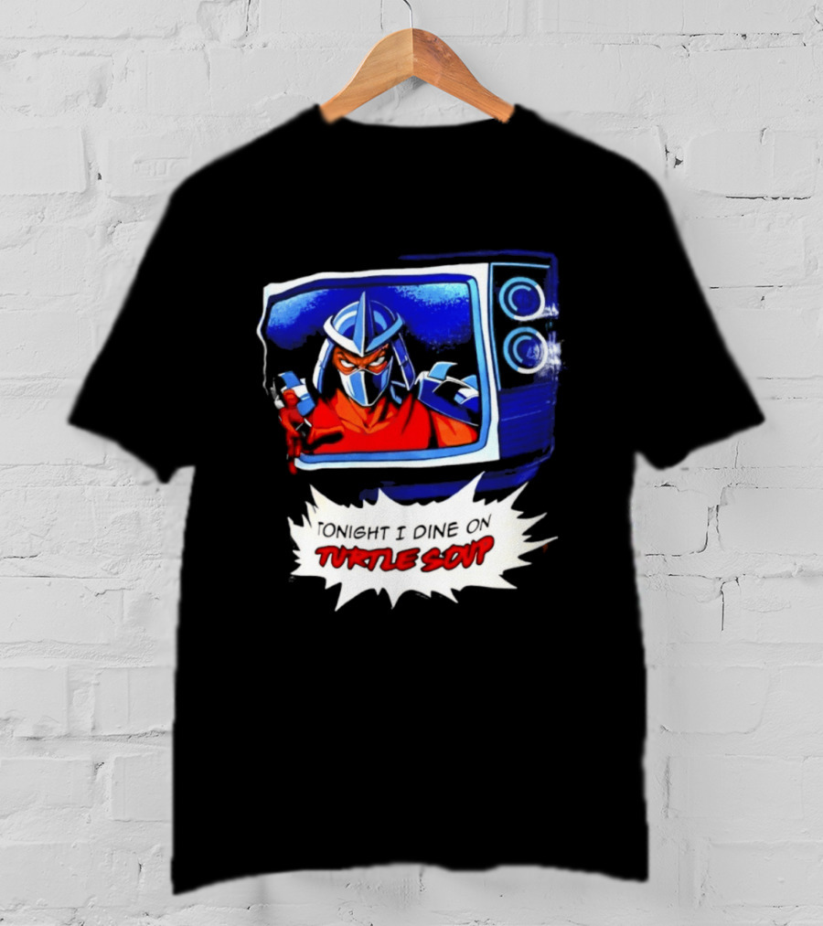 The Shredder Tonight I Dine On Turtle Soup Retro TV Villain Adventure T-Shirt