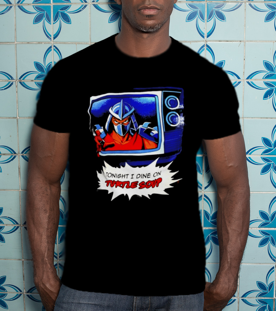 The Shredder Tonight I Dine On Turtle Soup Retro TV Villain Adventure T-Shirt