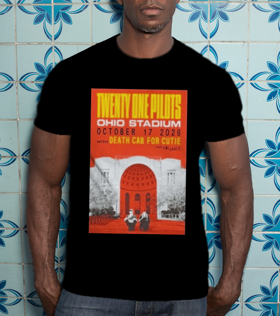 Twenty One Pilots Ohio Stadium October 17 2026 Concert With Death Cab For Cutie And Emigrace T-Shirt