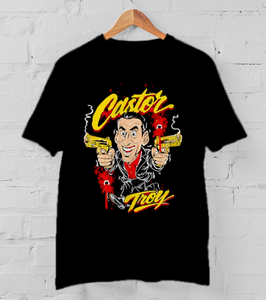 Castor Troy Face Off Nicolas Cage 90s Action Movie T-Shirt