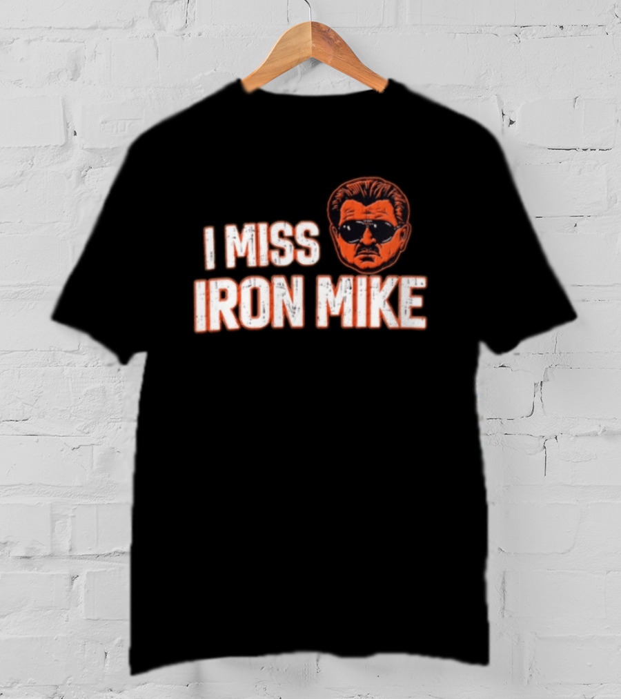 I Miss Iron Mike Ditka Chicago Bears Big Head T-Shirt
