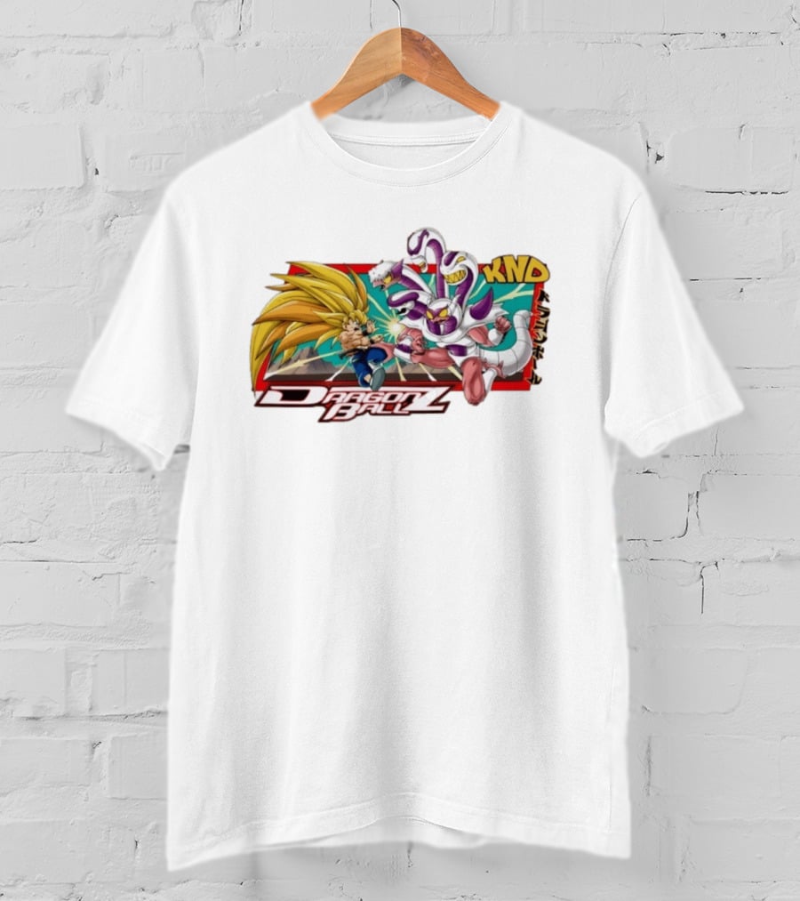 Dragon Ball Z Goku Fighting Frieza Anime T-Shirt