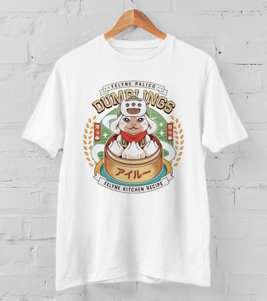 Felyne Palico Dumplings Felyne Kitchen Recipe T-Shirt