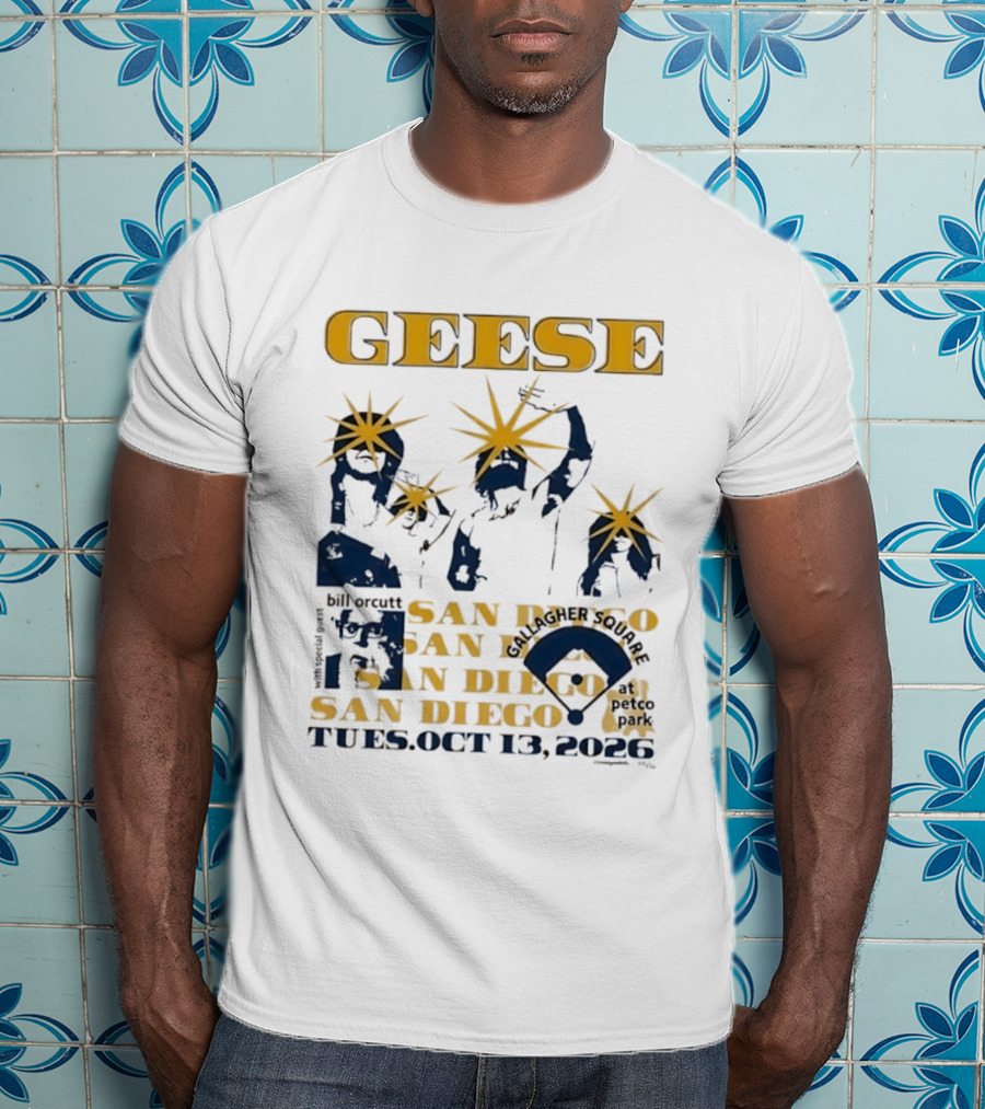Geese With Special Guest Bill Orcutt At Gallagher Square San Diego October 13 2026 T-Shirt
