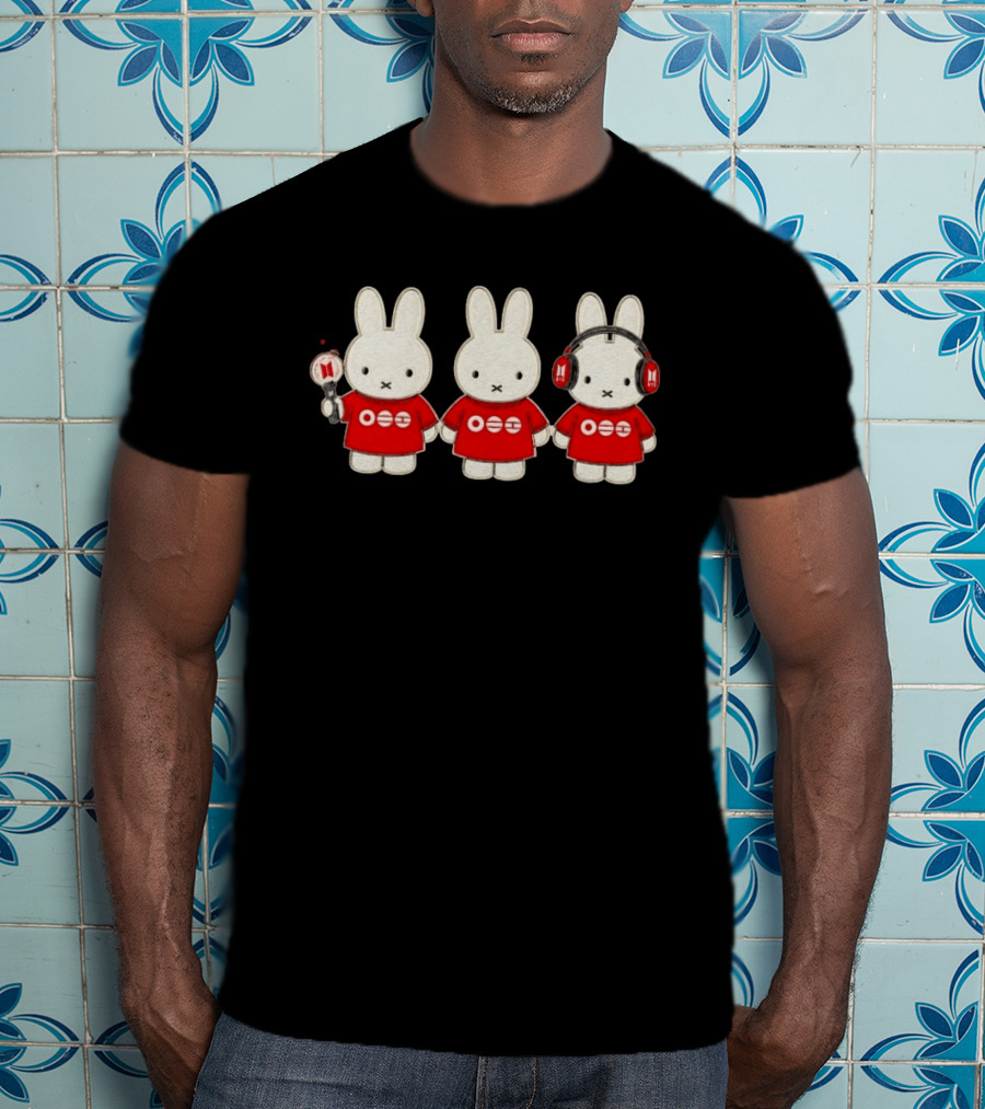 Miffy Bunny BTS Photocard Collage T-Shirt