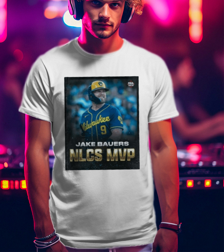 Jake Bauers Milwaukee Brewers No 9 NLCS MVP T-Shirt