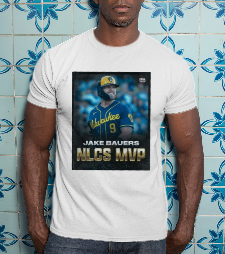 Jake Bauers Milwaukee Brewers No 9 NLCS MVP T-Shirt