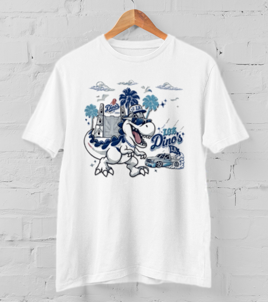 Los Dino’s Los Angeles Dodgers Baseball T-Shirt