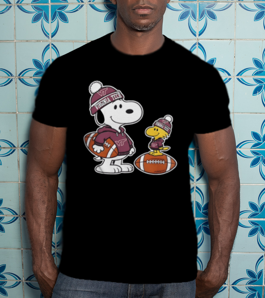 Snoopy Woodstock Virginia Tech Hokies Football Fans 2026 T-Shirt