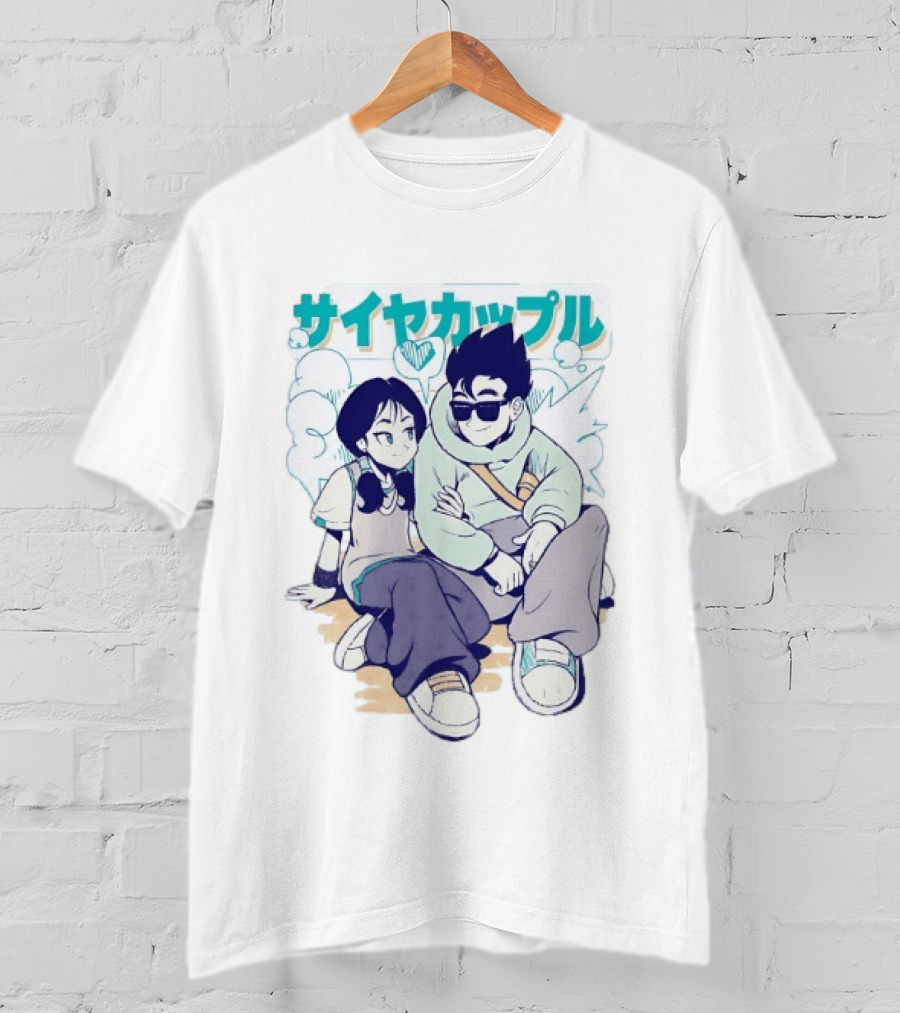 Gohan Videl Saiyan Couple Dragon Ball T-Shirt