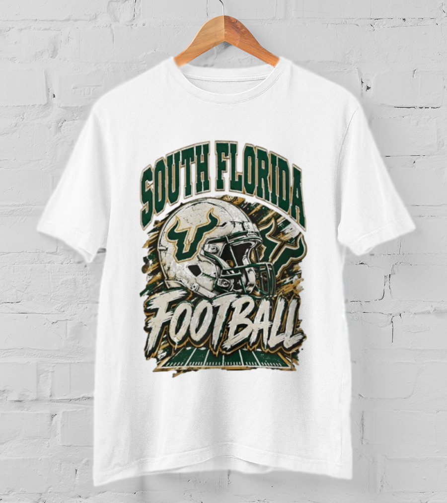 South Florida Bulls Football 90s Game Day QB Flowers Era T-Shirt