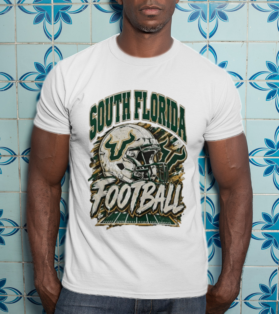 South Florida Bulls Football 90s Game Day QB Flowers Era T-Shirt