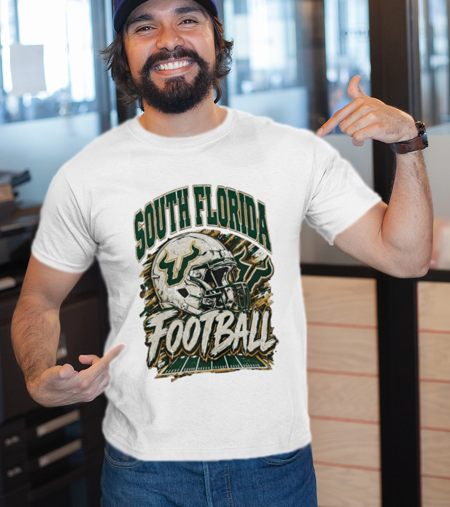 South Florida Bulls Football 90s Game Day QB Flowers Era T-Shirt