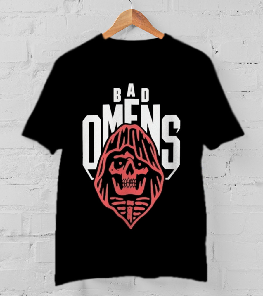 Bad Omens Skull Hooded Metalcore Heavy Metal T-Shirt