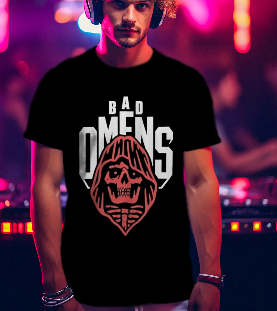 Bad Omens Skull Hooded Metalcore Heavy Metal T-Shirt