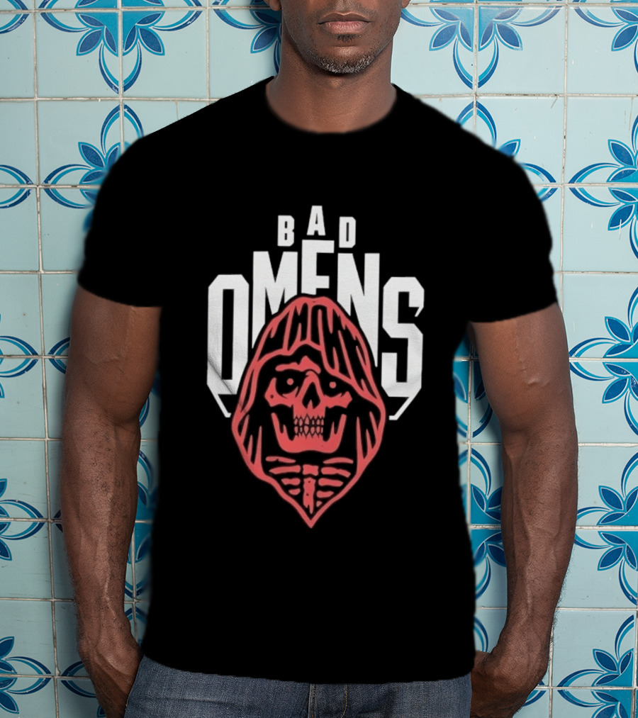 Bad Omens Skull Hooded Metalcore Heavy Metal T-Shirt