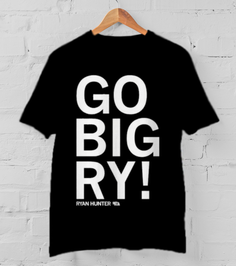 GO BIG RY Ryan Hunter 18 Football T-Shirt