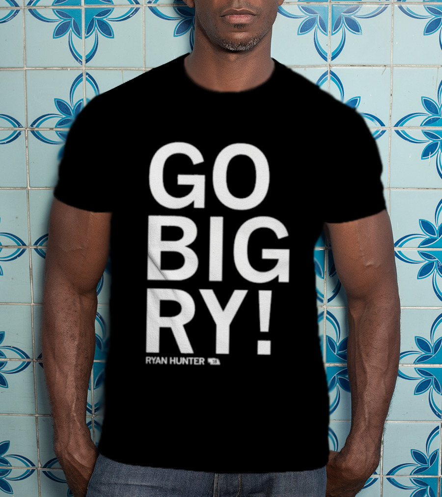 GO BIG RY Ryan Hunter 18 Football T-Shirt