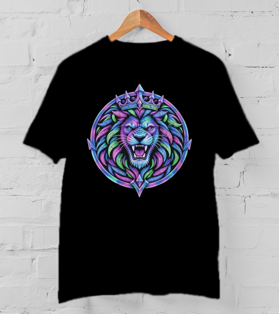 Harsh Frenzy Lion Crown Psychedelic T-Shirt