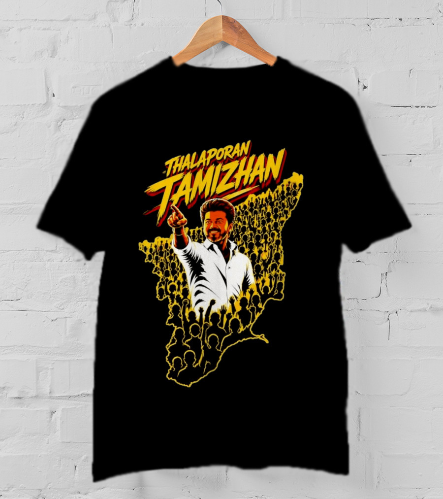 Thalaporan Tamizhan Celebration Portrait Oversized T-Shirt