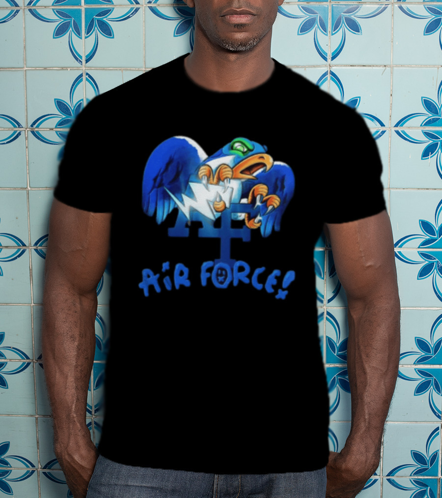 Air Force Falcons NCAA Blue Eagle Holding Lightning Halloween T-Shirt