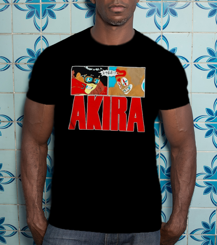 Akira Anime Manga Kaneda Joker Panels Japanese T-Shirt