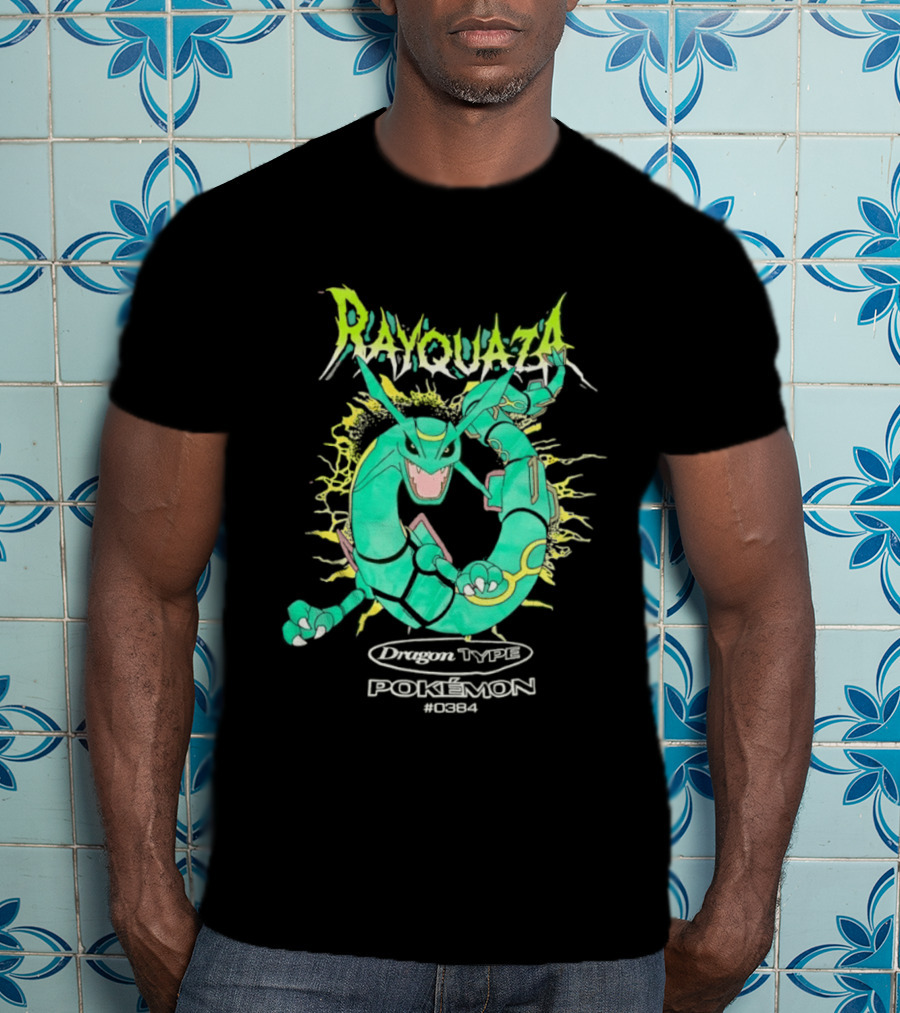 Rayquaza Dragon Type Pokémon No 0384 Gaming T-Shirt