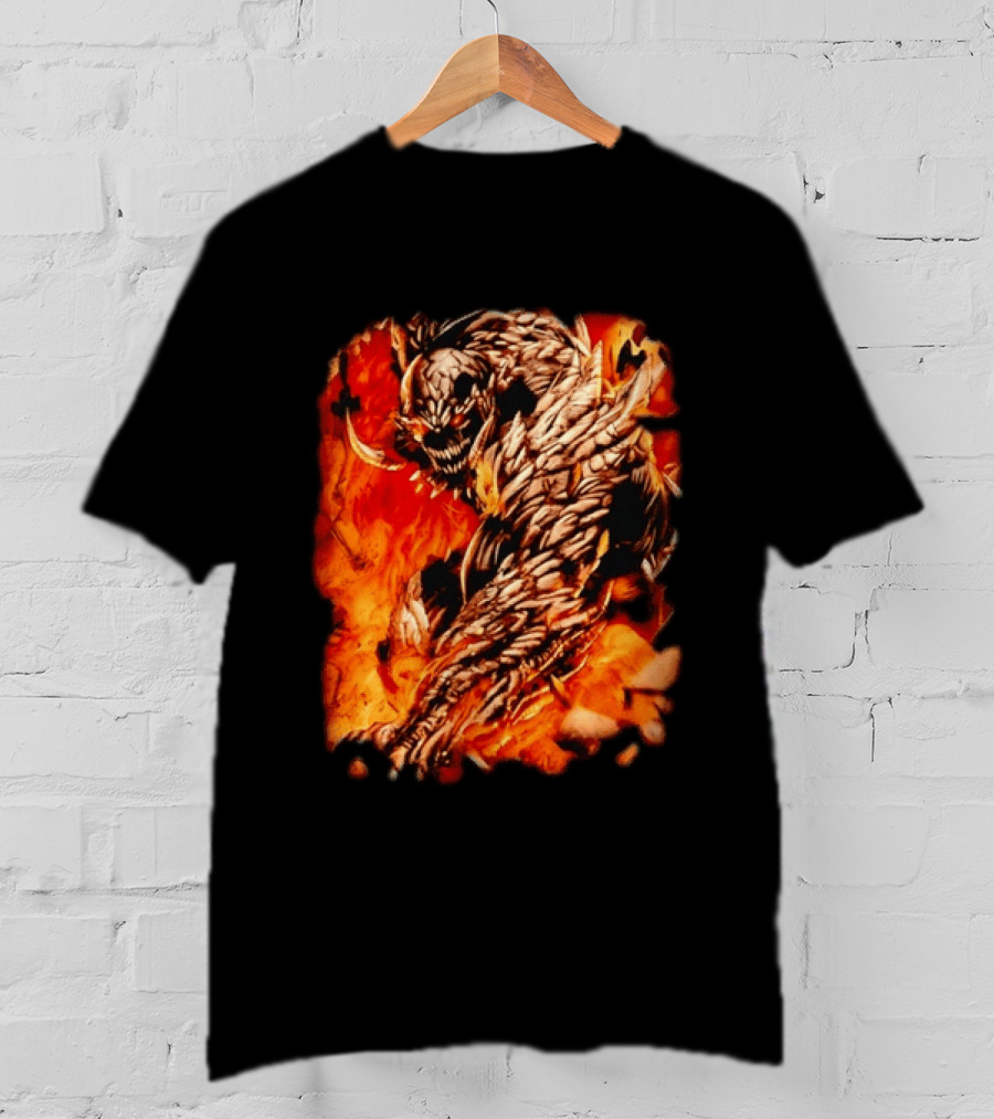 Doomsday DC Comics Villain Fire T-Shirt