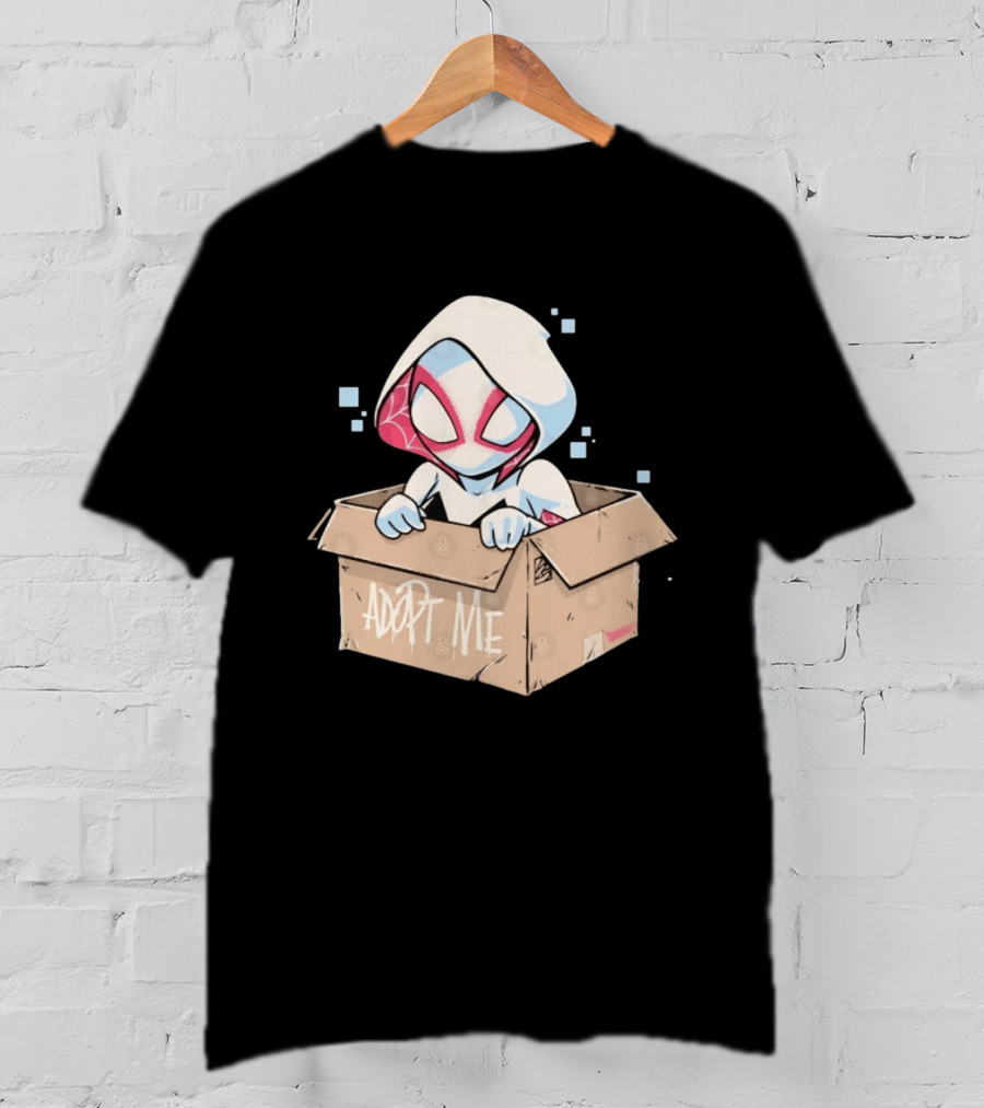 Ghost Spider Adopt Me Box Spider Gwen Marvel T-Shirt