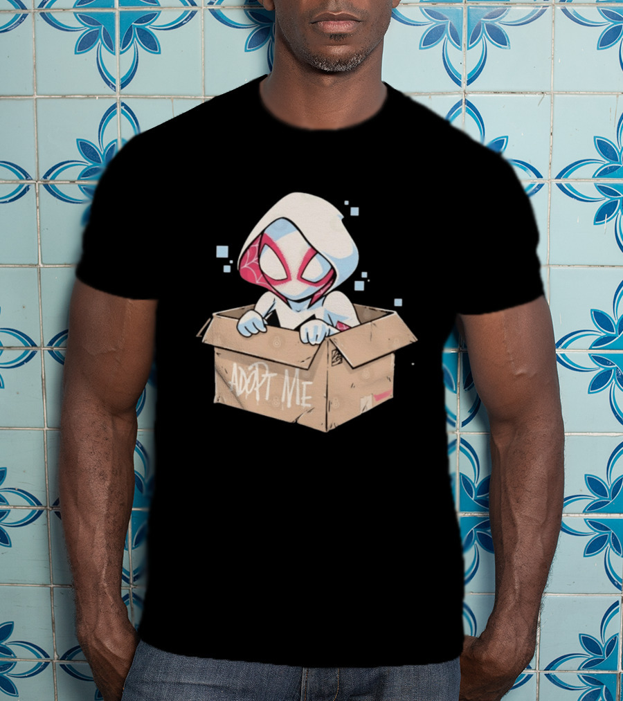 Ghost Spider Adopt Me Box Spider Gwen Marvel T-Shirt