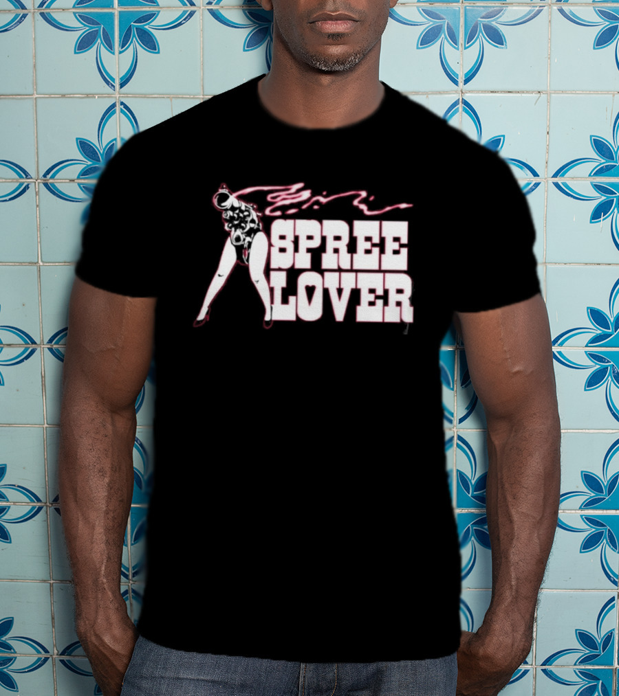Spree Lover Bootleg Gun Girl Streetwear Vintage Aesthetic T-Shirt
