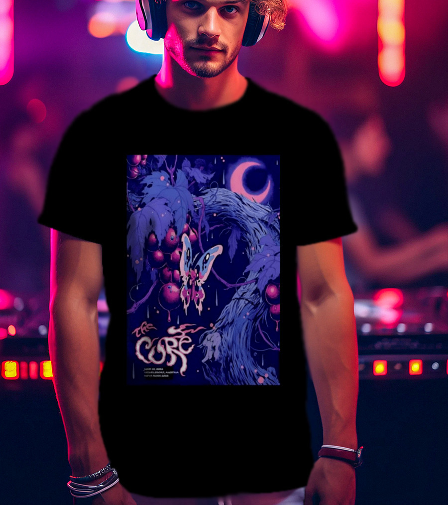 The Cure Cosmic Butterfly Moth Concert June 25 2008 Melbourne Australia T-Shirt