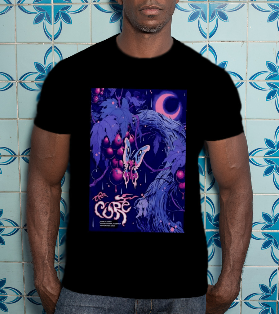 The Cure Cosmic Butterfly Moth Concert June 25 2008 Melbourne Australia T-Shirt