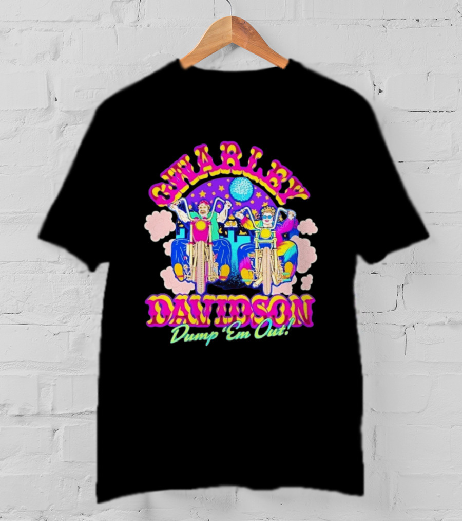 Swarley Davidson How I Met Your Mother Dump 'Em Out Retro Biker T-Shirt