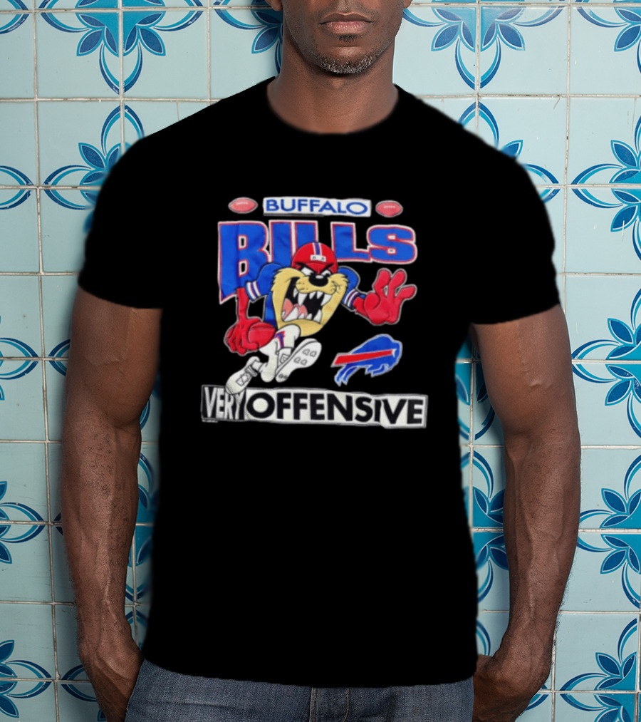 Buffalo Bills Tasmanian Devil Very Offensive Looney Tunes T-Shirt