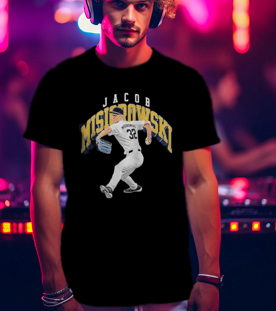 Jacob Misiorowski Pitching Action Milwaukee Baseball T-Shirt