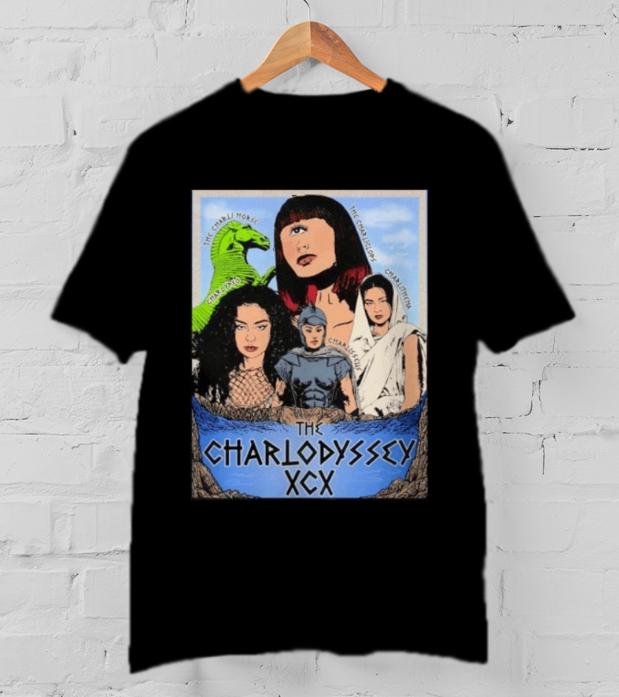 The Charlodyssey XCX Charli Horse Charliclops Charlypso Charlithena Charlisseus Vintage Comic T-Shirt