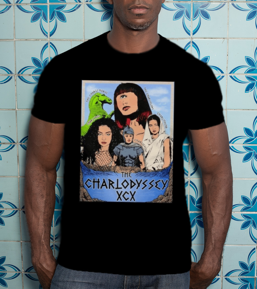 The Charlodyssey XCX Charli Horse Charliclops Charlypso Charlithena Charlisseus Vintage Comic T-Shirt