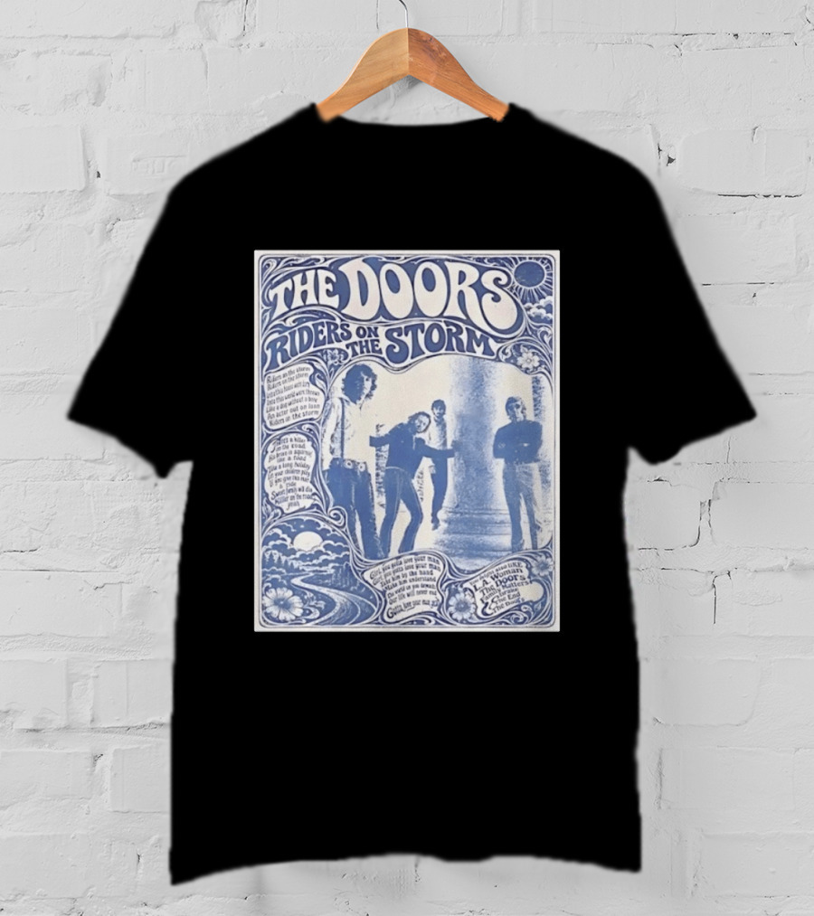 The Doors Riders On The Storm Music Psychedelic Band T-Shirt