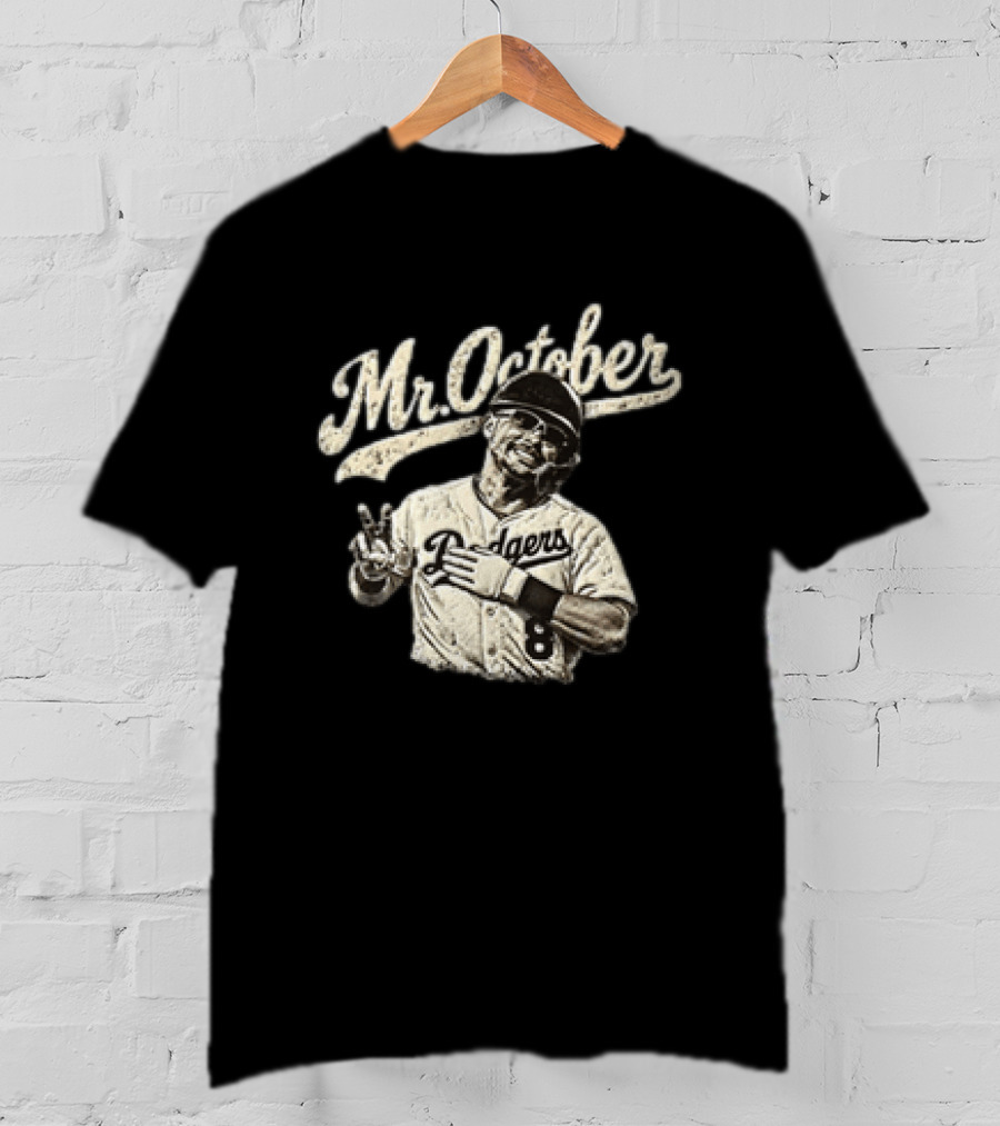 Mookie Betts Dodgers MLB Mr October 8 Baseball Player T-Shirt