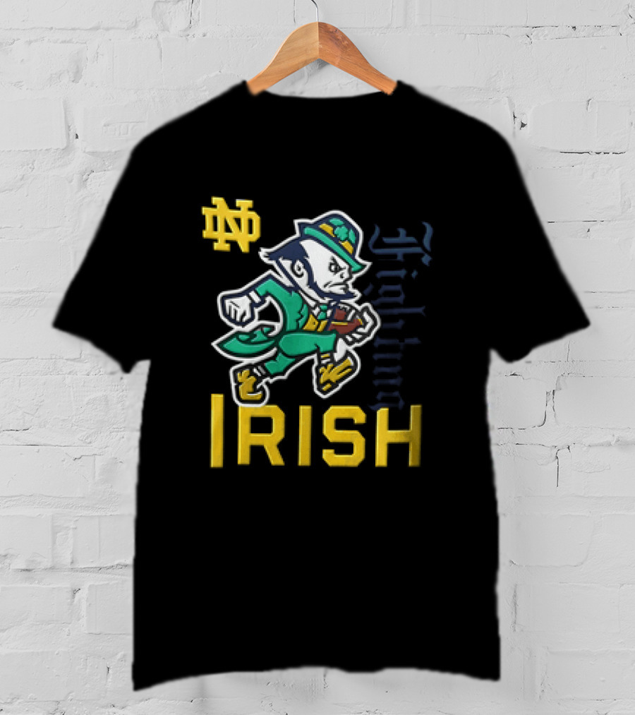 Notre Dame Fighting Irish Football ND Running Irishman T-Shirt