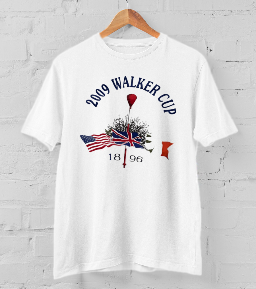 2009 Walker Cup 1896 American And British Golf Flags T-Shirt