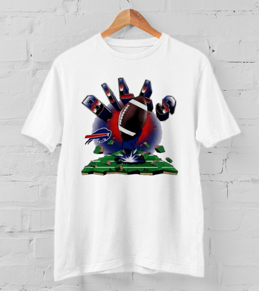Buffalo Bills Explode 2026 Clubhouse Football T-Shirt