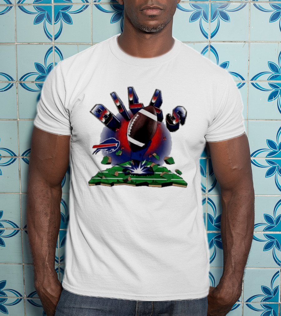 Buffalo Bills Explode 2026 Clubhouse Football T-Shirt