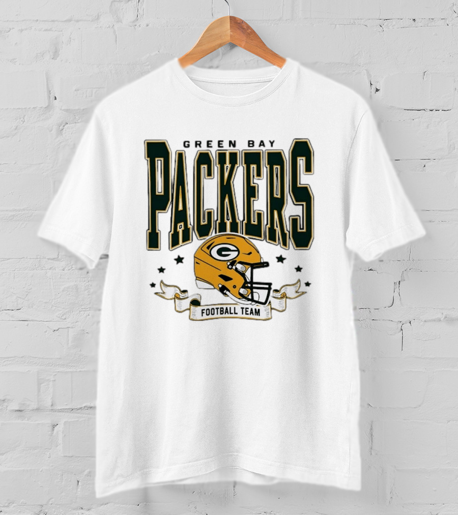 Green Bay Packers Football Team G Helmet T-Shirt