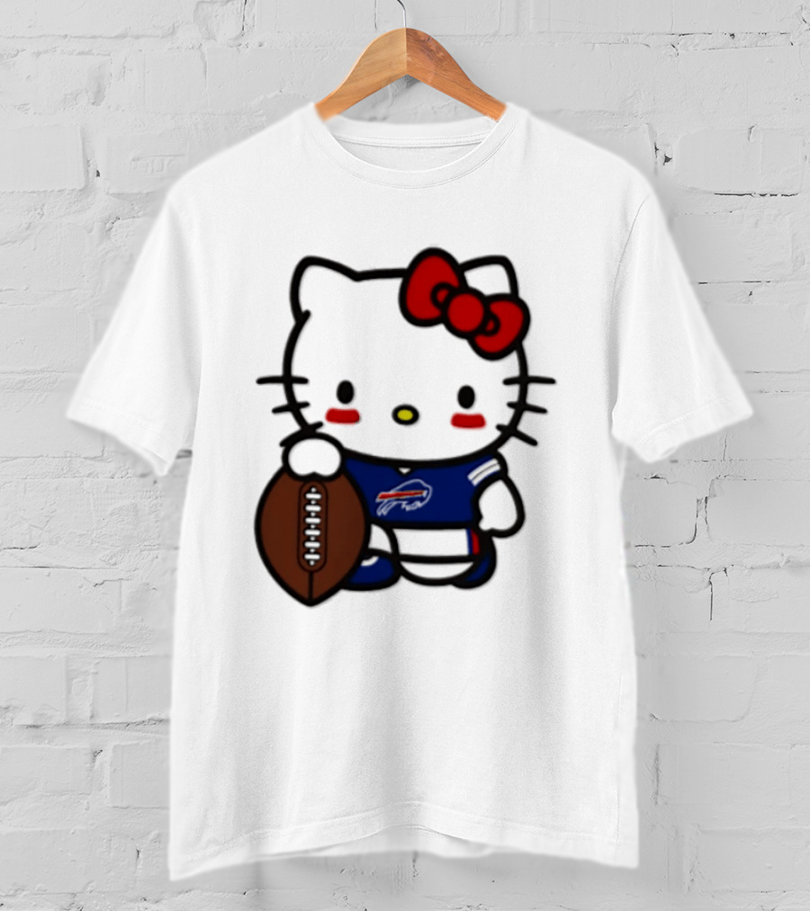 Hello Kitty Buffalo Bills Football Character Fan T-Shirt
