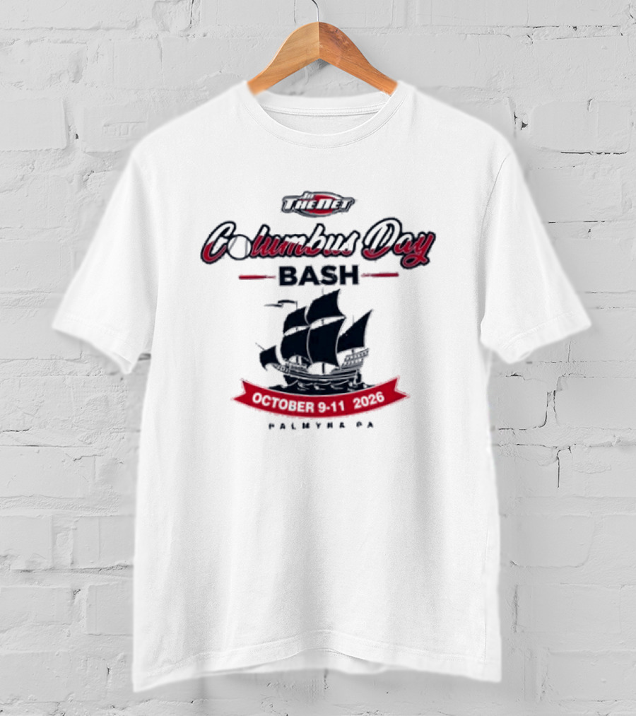 In The Net Columbus Day Bash 2026 Palmyra PA Ship Theme October 9 11 T-Shirt