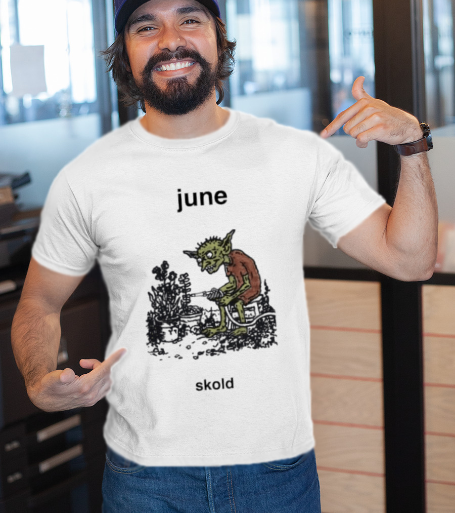 June Skold Goblin Gardener Fantasy Gardening T-Shirt