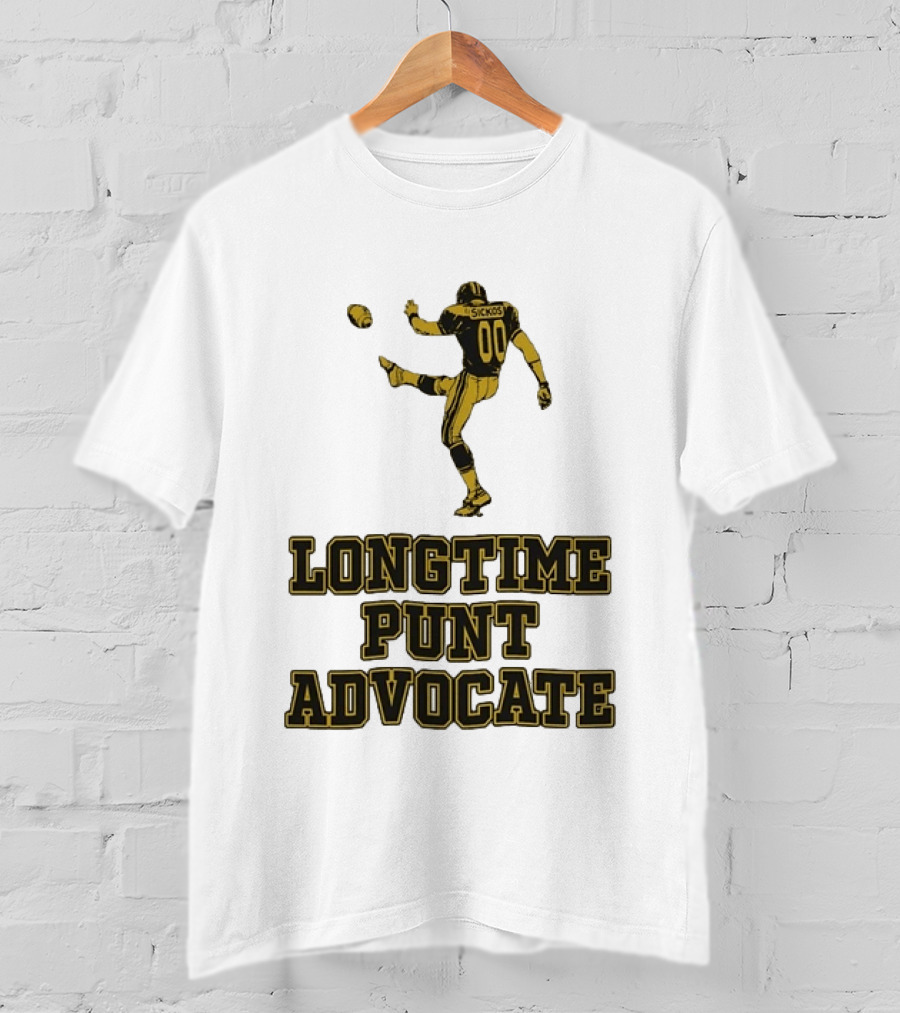 Sickos Committee Longtime Punt Advocate Kick Retro Football Fan T-Shirt